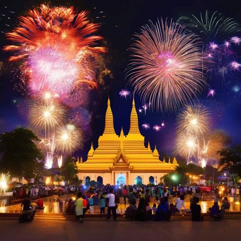 years eve   laos celebration fireworks  year eve
