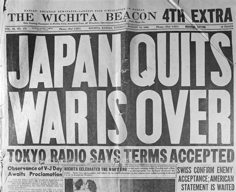 Victory over the Empire of Japan (VJ Day) Commemoration - Wichita ...