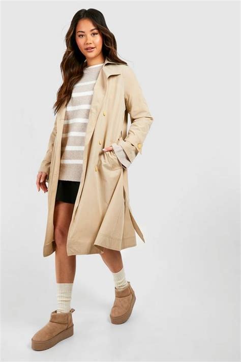 Belted Trench Coat Boohoo Uk