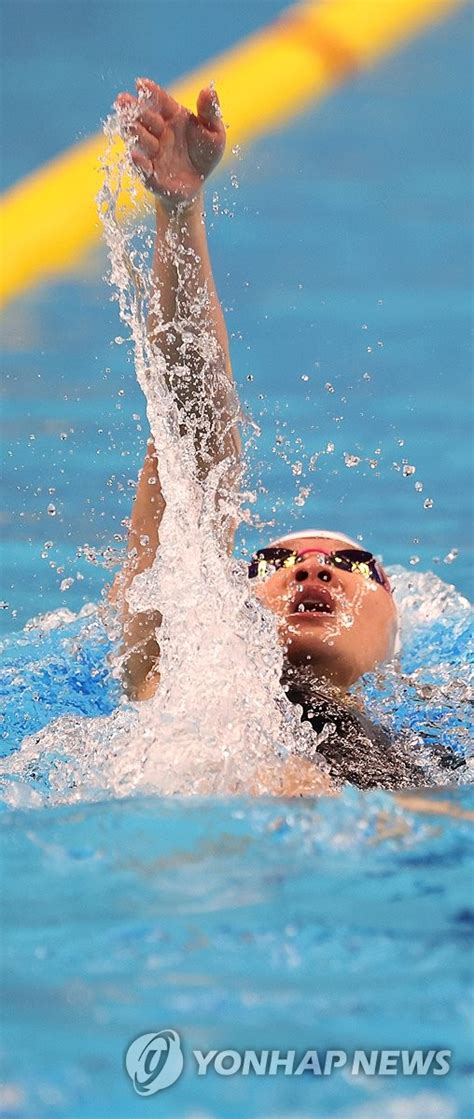 여자 배영 100m 이은지 동메달 연합뉴스