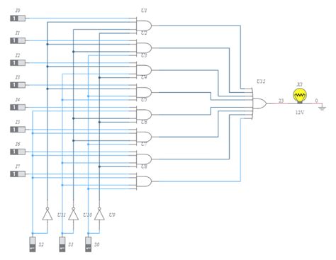 X Multiplexador Multisim Live