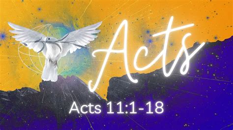 Sunday Service Action In Acts Acts 111 18 Pastor Lana Leahey