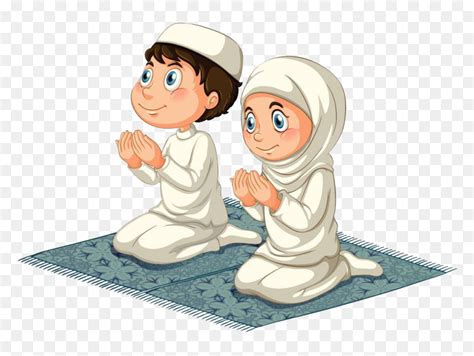 Muslims Praying Clipart Image