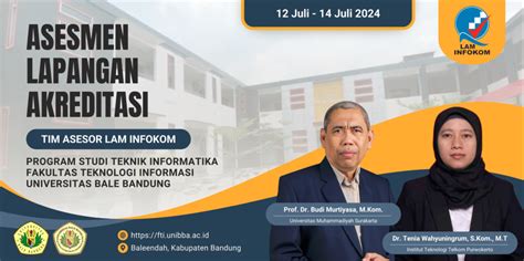 Selamat Datang Asesor Lam Infokom Proses Re Akreditasi Menjadikan