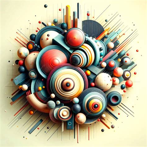 object detailed rendering  spheres  blocks premium ai