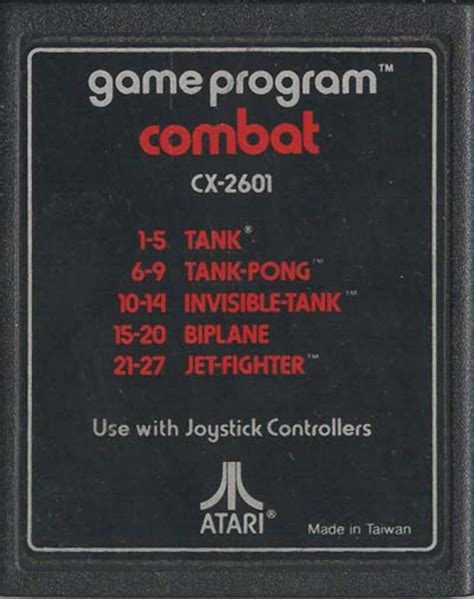 Combat Atari 2600 Playd Twisted Realms Video Game Store Retro Games