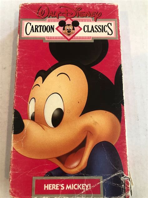 Walt Disney Cartoon Classics Vol Here S Mickey Vhs Video Tape Hot Sex