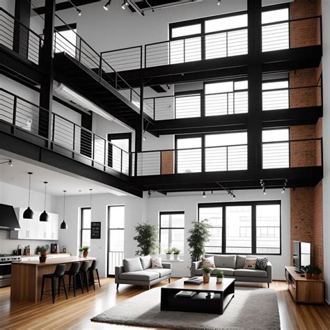 Premium Photo | Interior of a modern loft Residential design