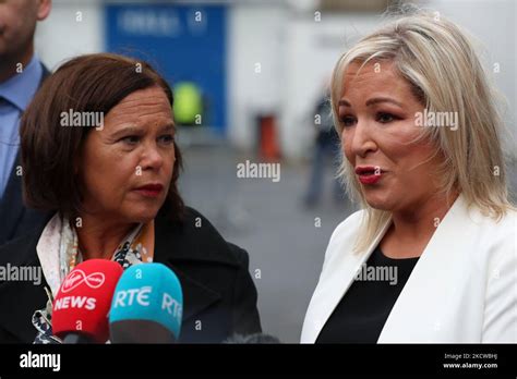 Sinn Fein Party leader Mary Lou McDonald and Sinn Fein vice president