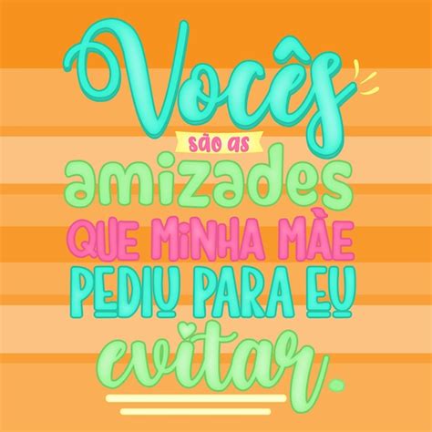 Dia Do Amigo Frase En Portugues Vector Premium