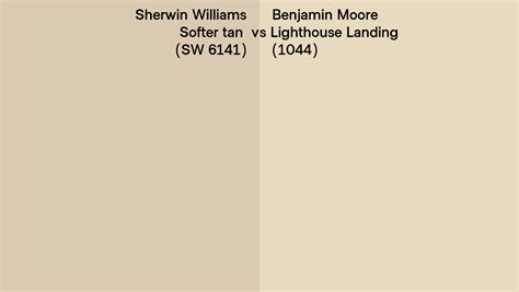 Sherwin Williams Softer Tan Sw Vs Benjamin Moore Lighthouse