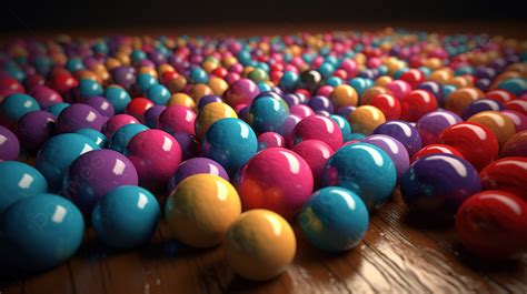 Colorful Spheres In A D Render Background D Sphere D Ball D