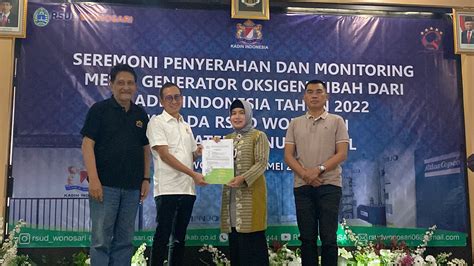 RSUD Wonosari Kadin Indonesia Hibahkan Generator Oksigen Kepada RSUD