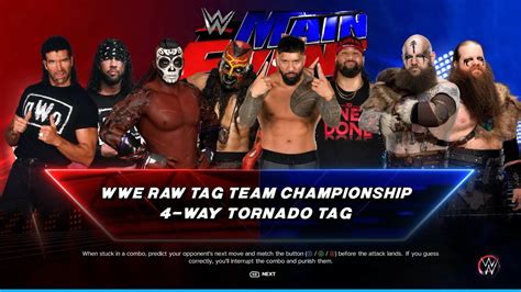 WWE 2K23 4 Way Tag Team Double Title Match Assassin Me Boogeyman