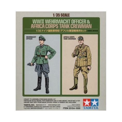 TAMIYA WWII Wehrmacht Officer Africa Corps Tank Crewman