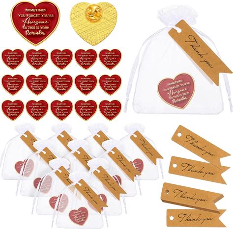 Amazon Sasylvia 50 Set Inspirational Lapel Pins Employee