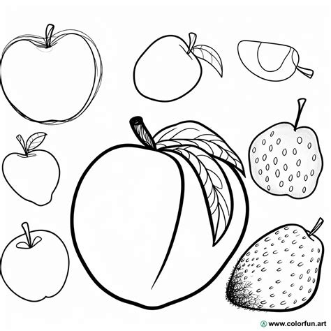 Dibujo Para Colorear De Pesca Y Frutas Descargar O Imprimir De Forma