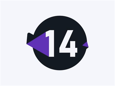 14 Number logo icon design vector image. Number logo icon design vector ...