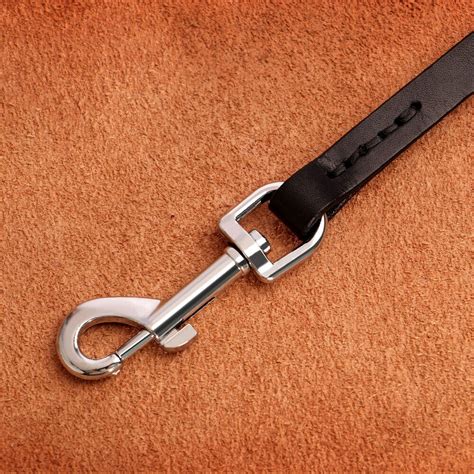 Genuine Leather Dog Lead 150cm Long Leash Braided Pet Walking Training