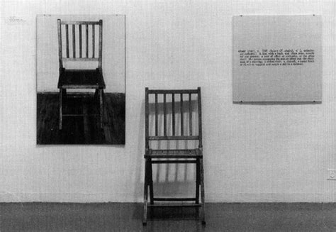 Kosuth, Joseph. 'One and Three Chairs'. 1965. Source:... | Download Scientific Diagram