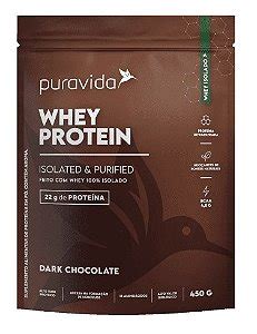 Grassfed Whey Protein Sabor Chocolate Belga 450g Pura Vida Casa Do