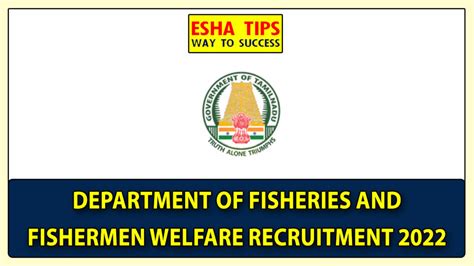 Tn Fisheries Department Sagar Mitra Recruitment 2022 600 Vacancies