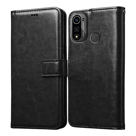 Casotec Flip Cover Back Case For Lava X3 4g Premium Leather Finish Inbuilt Pockets And Stand