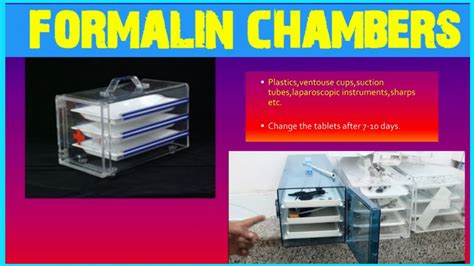 How To Use Of Formalin Chamber YouTube