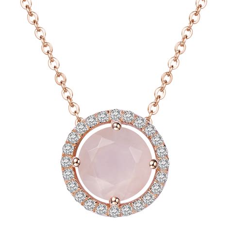 Royal Rose Quartz Pendant Rose Gold Quartz Rose Quartz Pendant Rose Quartz Necklace