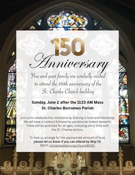 Church Anniversary Celebration Invitation