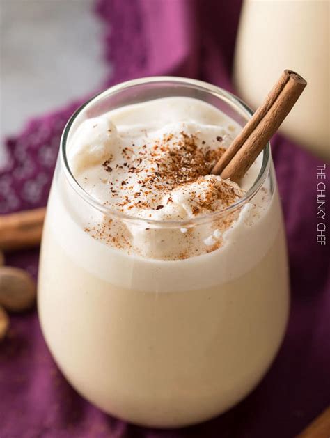 5 Minute Homemade Blender Eggnog The Chunky Chef