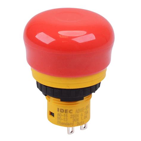 Ab6e 3bv02prh Unibody 16mm Emergency Stop Switch 30mm Mushroom 2nc Ide