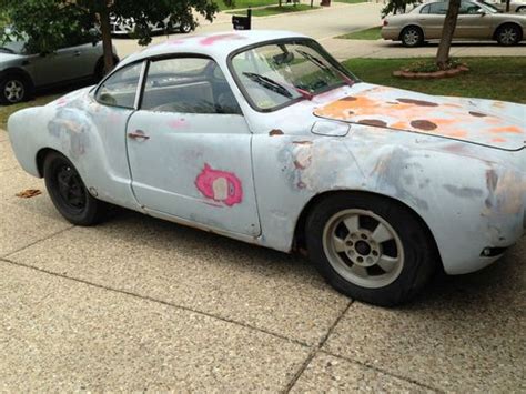 Sell Used 1970 VW Karmann Ghia Project Car With A Lot Of Extras Over