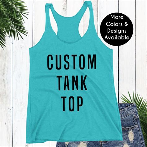 Custom Tank Top Personalized Tank Top Monogrammed Tanks Etsy