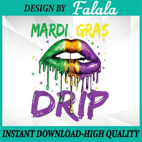 Mardi Gras Drip Costume Sexy Lips Carnival 2023 Png File Su Inspire Uplift