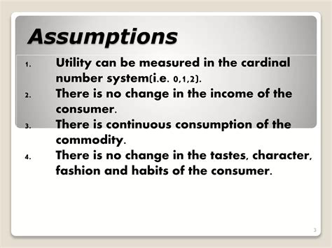 Law Of Diminishing Marginal Utility PPT