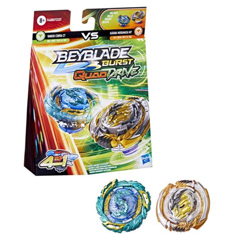 Pack 2 Toupies Katana Muramasa M7 Et Vanish Cobra C7 Beyblade Burst