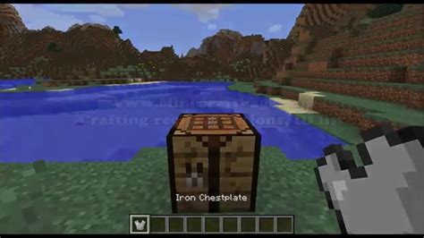 Minecraft How To Make Iron Chestplate Youtube