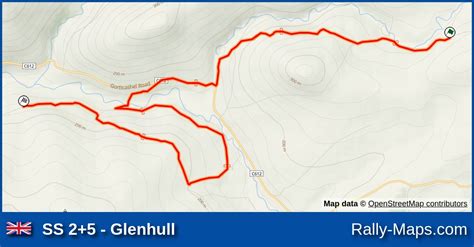 SS 2 5 Glenhull Stage Map Tour Of The Sperrins 2023 NI Rally