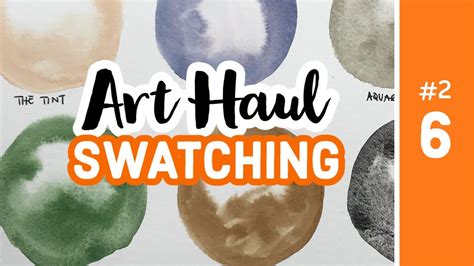 Art Haul Swatching 6 Jackson S Relaxing Swatch Session Watercolor Sketching Art Supplies Youtube