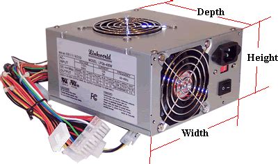 Atx Power Supply Dimensions