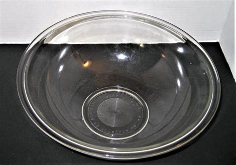 Large Clear Glass Pyrex Bowl 326 Heavy4 L Mixing Bowl 11 Etsy