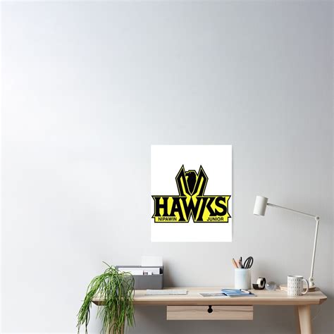 "Nipawin Hawks logo" Poster for Sale by jaynJaya | Redbubble