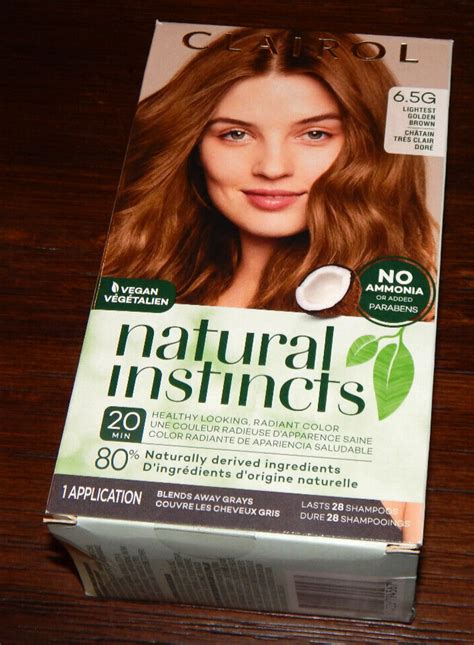 Clairol Natural Instincts Haircolor 65g Lightest Golden Brown Ebay