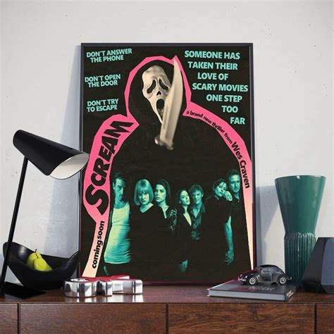 1996 Scream Movie Poster Print, Horror Movie Poster, Scream Movie ...