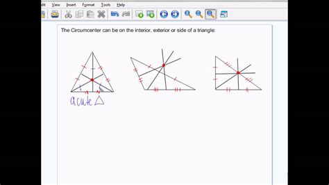 Geometry Perpendicular And Angle Bisectors In Triangles Youtube