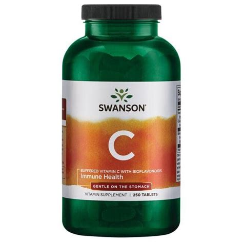 Swanson Premium Buffered Vitamin C with Bioflavonoids 1,000 mg 250 Tabs ...