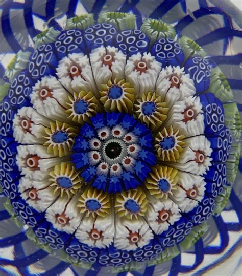 Antique St Louis Concentric Millefiori Mushroom Paperweight