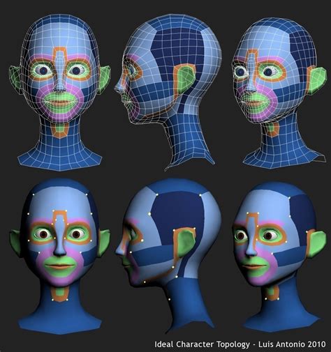 Face Topology Breakdown Guide Polycount