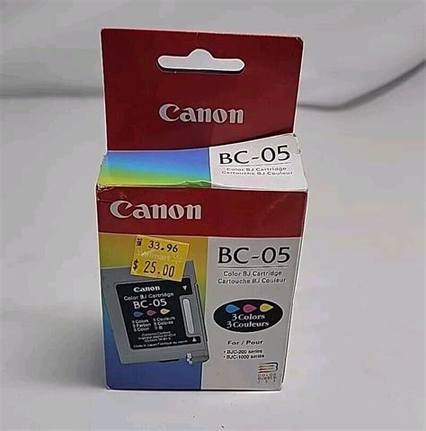 Used New Genuine Canon Bc 05 Color Bj Ink Cartridge 3 Colors Bjc 200 Bjc 1000 Ubb Threads